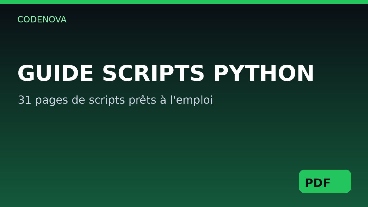 Guide Ultime des Scripts Python Automates