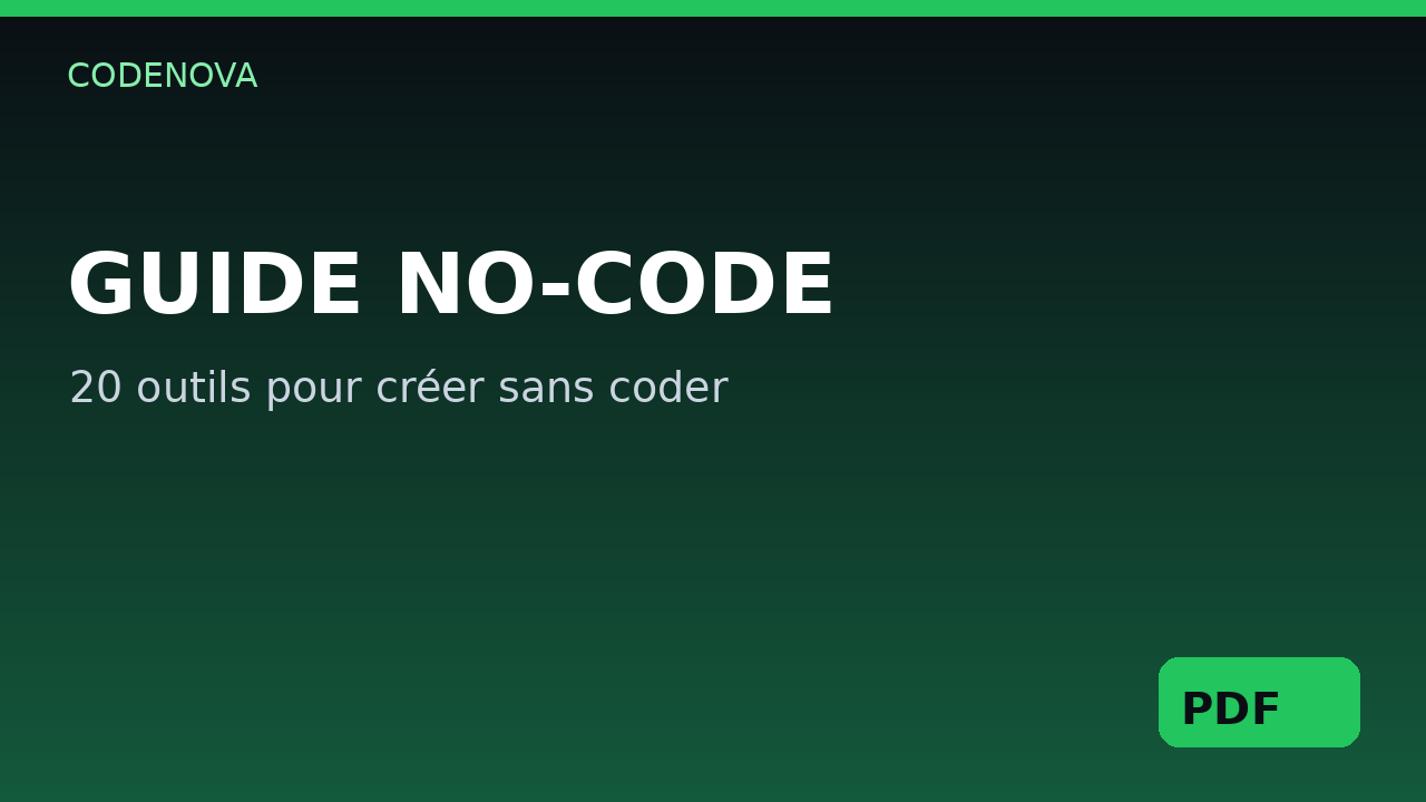 Guide des Outils No-Code